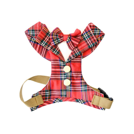 The Balmoral Bark – Red Tartan Dog Harness