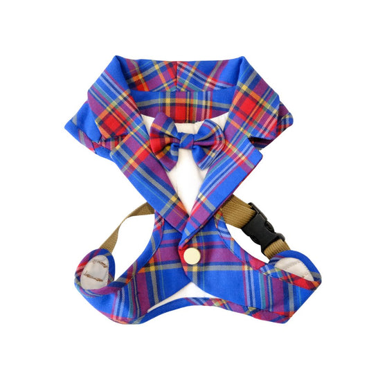 The Kensington Parade – Royal Blue Tartan Dog Harness