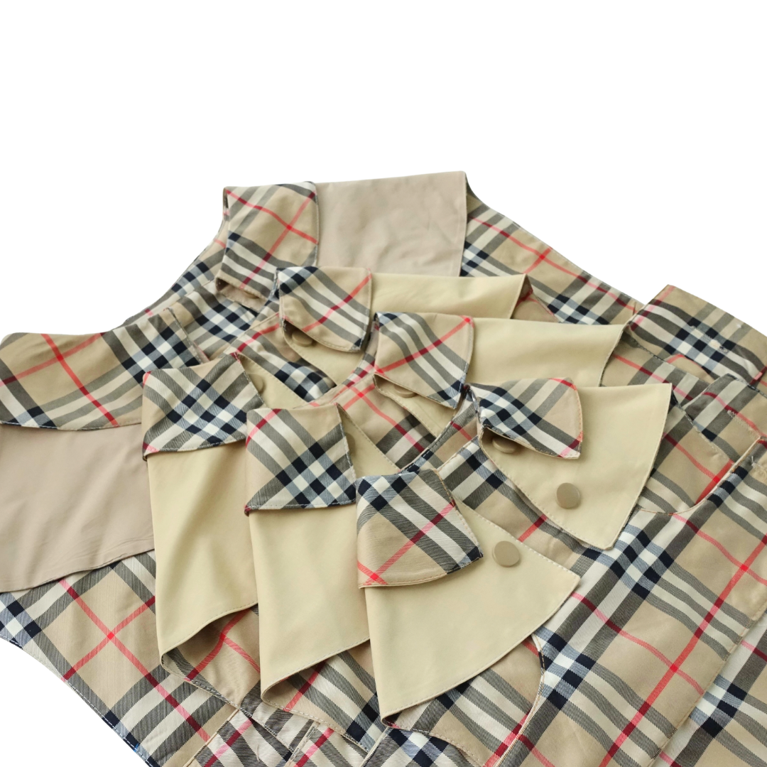 Handmade British Heritage Dog Coat — Classic Check Edition