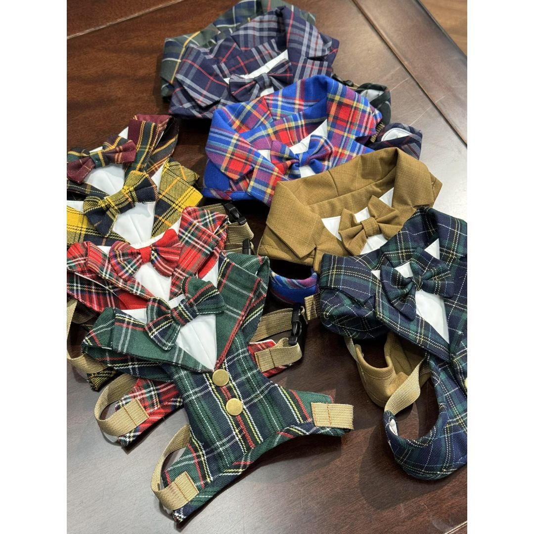 The Kensington Sunshine – Yellow Tartan Dog Harness