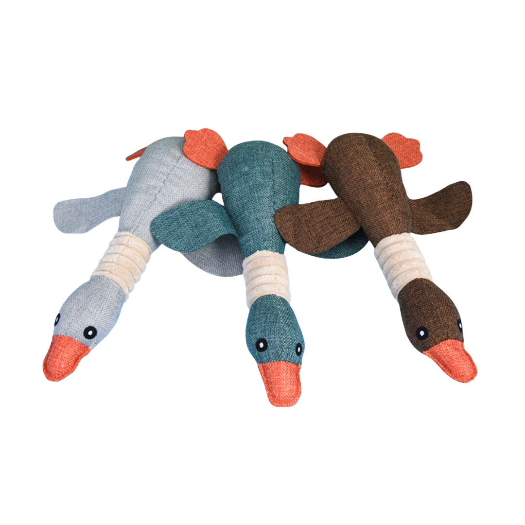 Hug-n-Tug Duck Toy – Canvas Edition