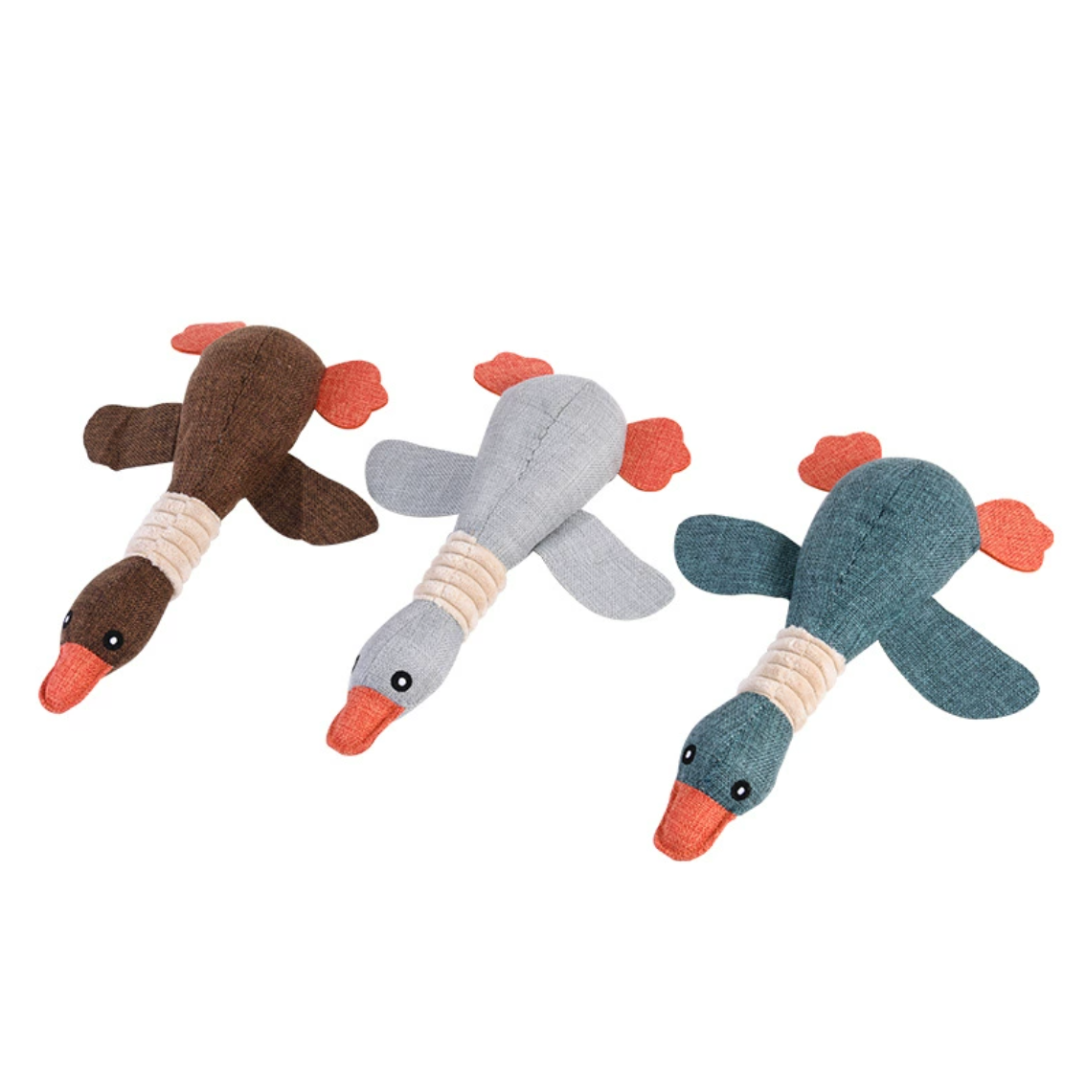 Hug-n-Tug Duck Toy – Canvas Edition