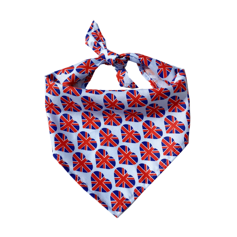 Union Jack Harmony Pet Bandana - Seamless British Design