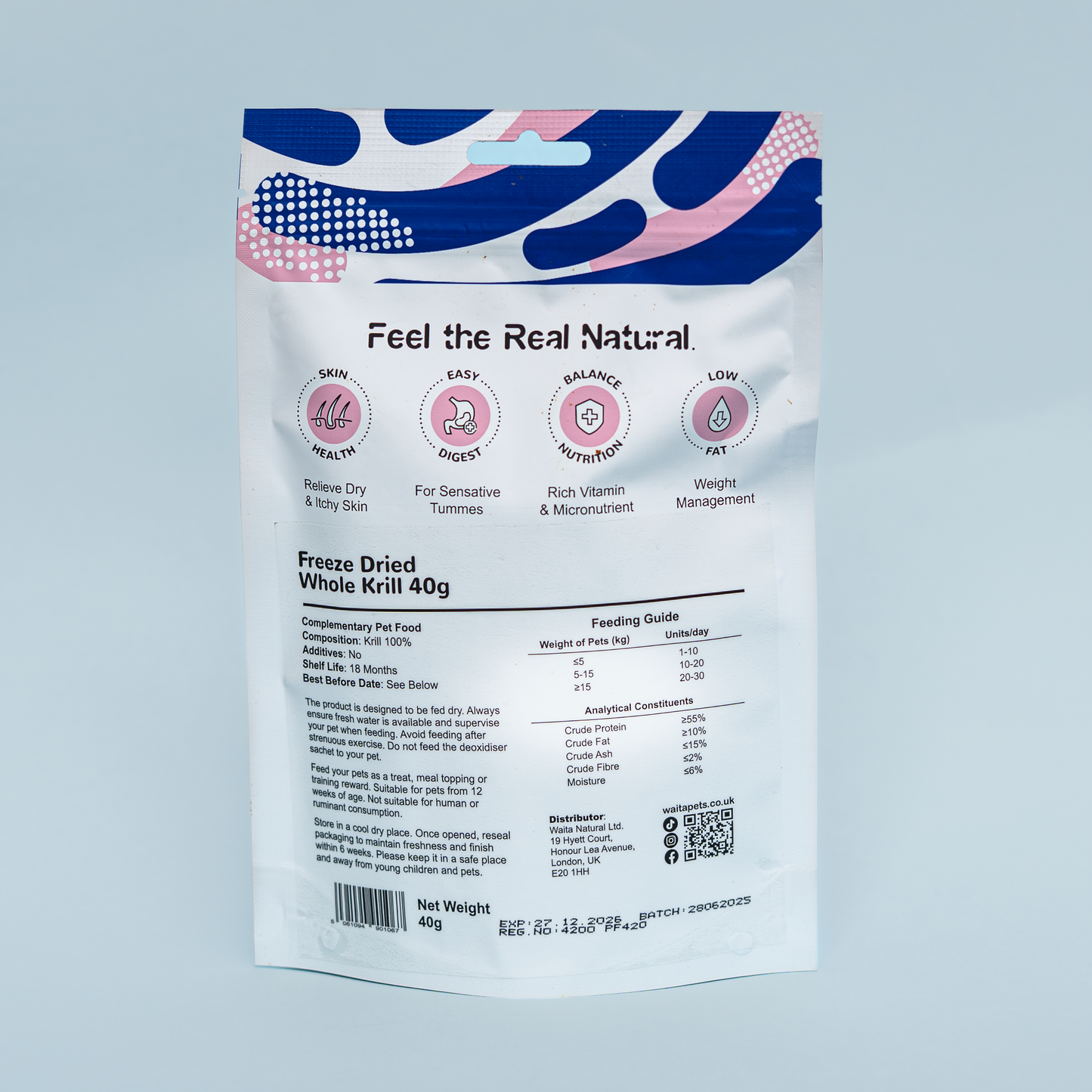 Freeze Dried Whole Krill 40g