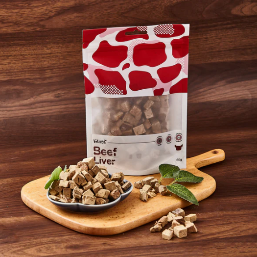 Freeze Dried Beef Liver Cubes 60g