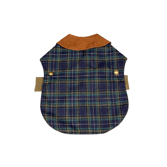 Handmade British Heritage Dog Coat — Olive Classic Field Edition