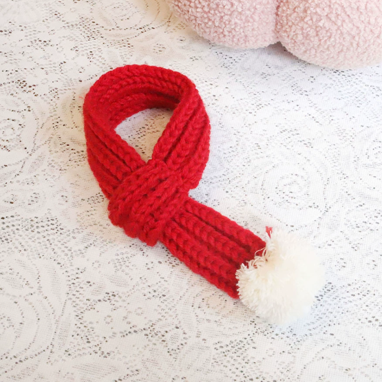 Knitted Xmas Dog Scarf — Cosy Holiday Edition