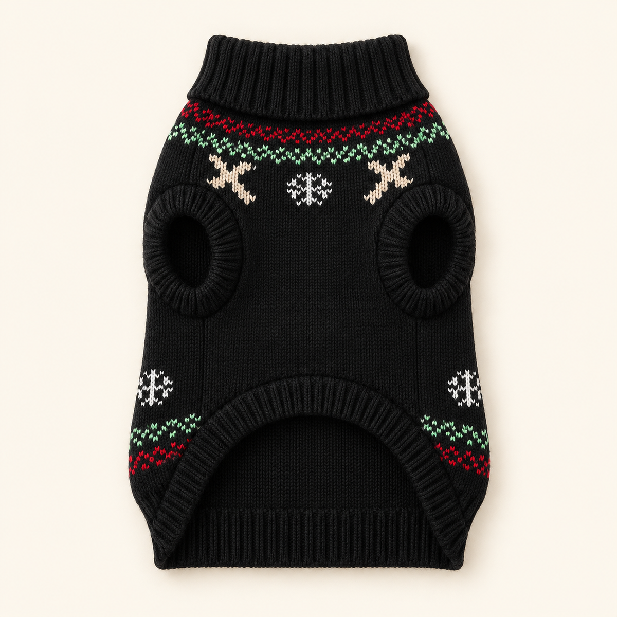 Xmas Dog Jumper - Navy Reindeer Jumper
