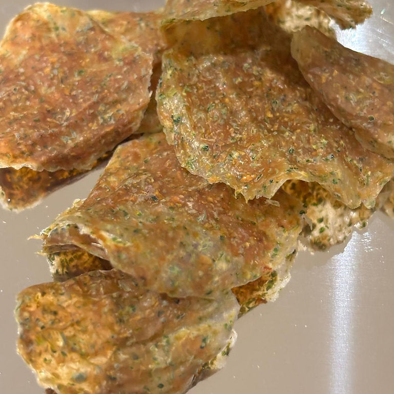 Air-Dried Chicken & Broccoli Chips / 20g
