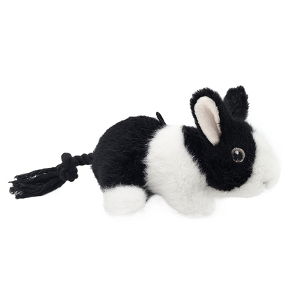 Mini Farm Rabbit Squeaky Dog Toy – Gentle Interactive Play