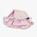 Matilda Pet Bandana - Lace & Pearl Neck Accessory for Dogs & Cats - Pink