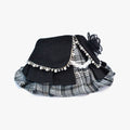 Matilda Pet Bandana - Lace & Pearl Neck Accessory for Dogs & Cats - Black