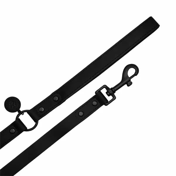 Waterproof Padded Handle Dog Lead - Black