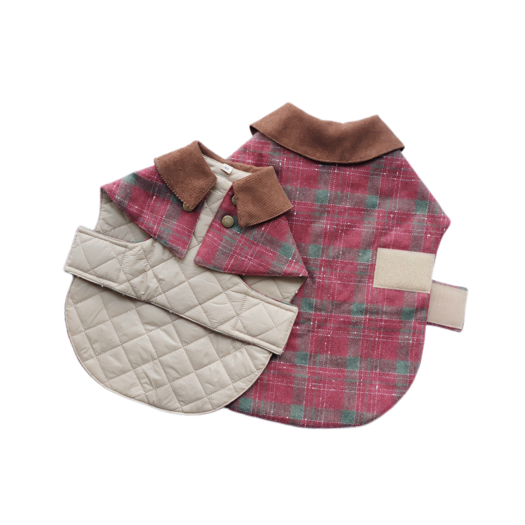 Unique Dog Vintage - Red Tweed Coat