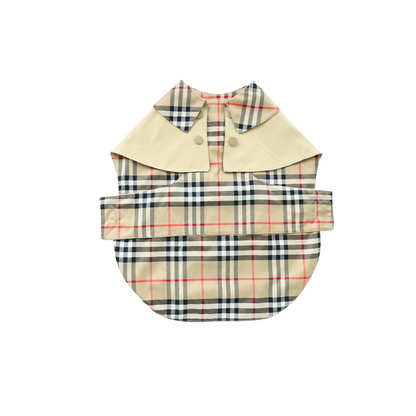Handmade British Heritage Dog Coat — Classic Check Edition