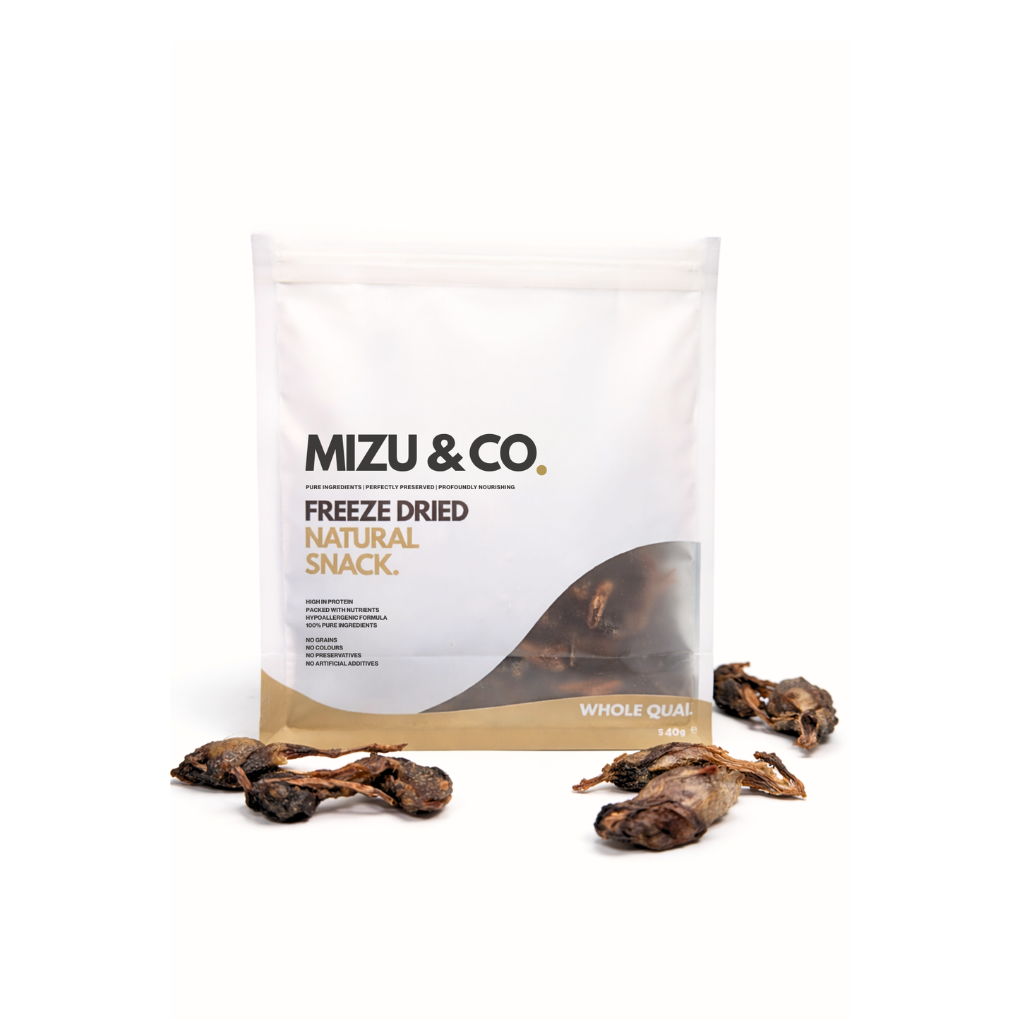 Freeze-Dried Whole Quail - Healthy, High-Protein, Natural Snacks for Dogs (70g)