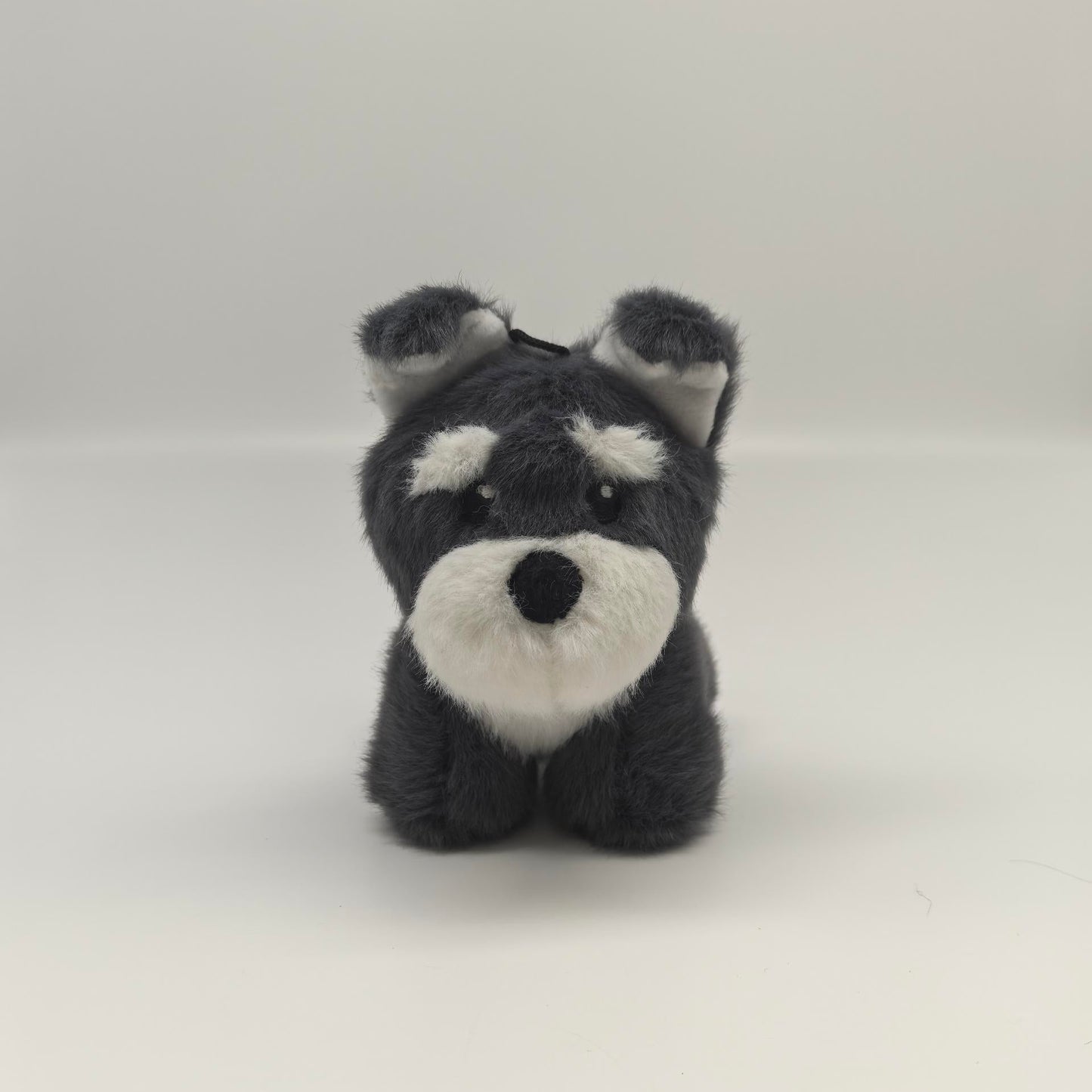 Schnauzer Washable Squeaky Dog Toy & Bag Charm