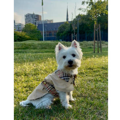 Handmade British Heritage Dog Coat — Classic Check Edition