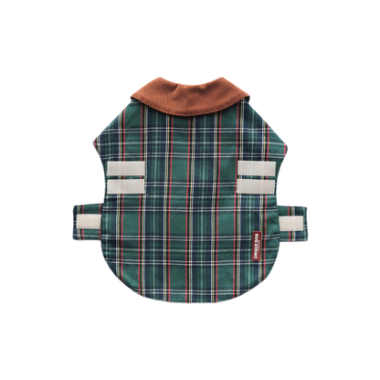 Unique Dog British Olive Tartan Light Coat