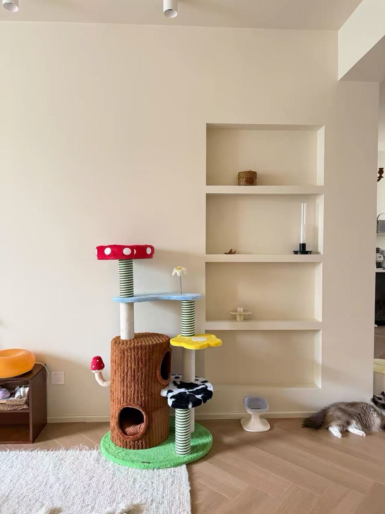 Deluxe 3-in-1 Multi-Function Cat Tree — Bed, Scratcher & Multi-Level Activity Tower