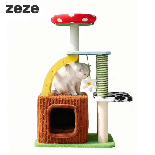3-in-1 Multi-Function Cat Tree — Bed, Scratcher & Multi-Level Activity Tower