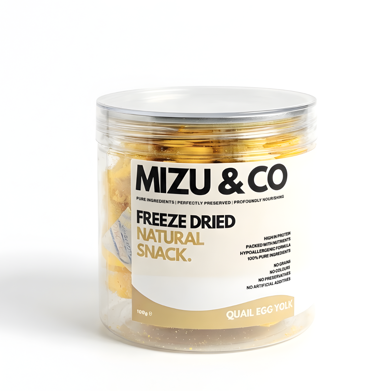 Freeze-Dried Quail Egg Yolks for Dogs & Cats (100g)