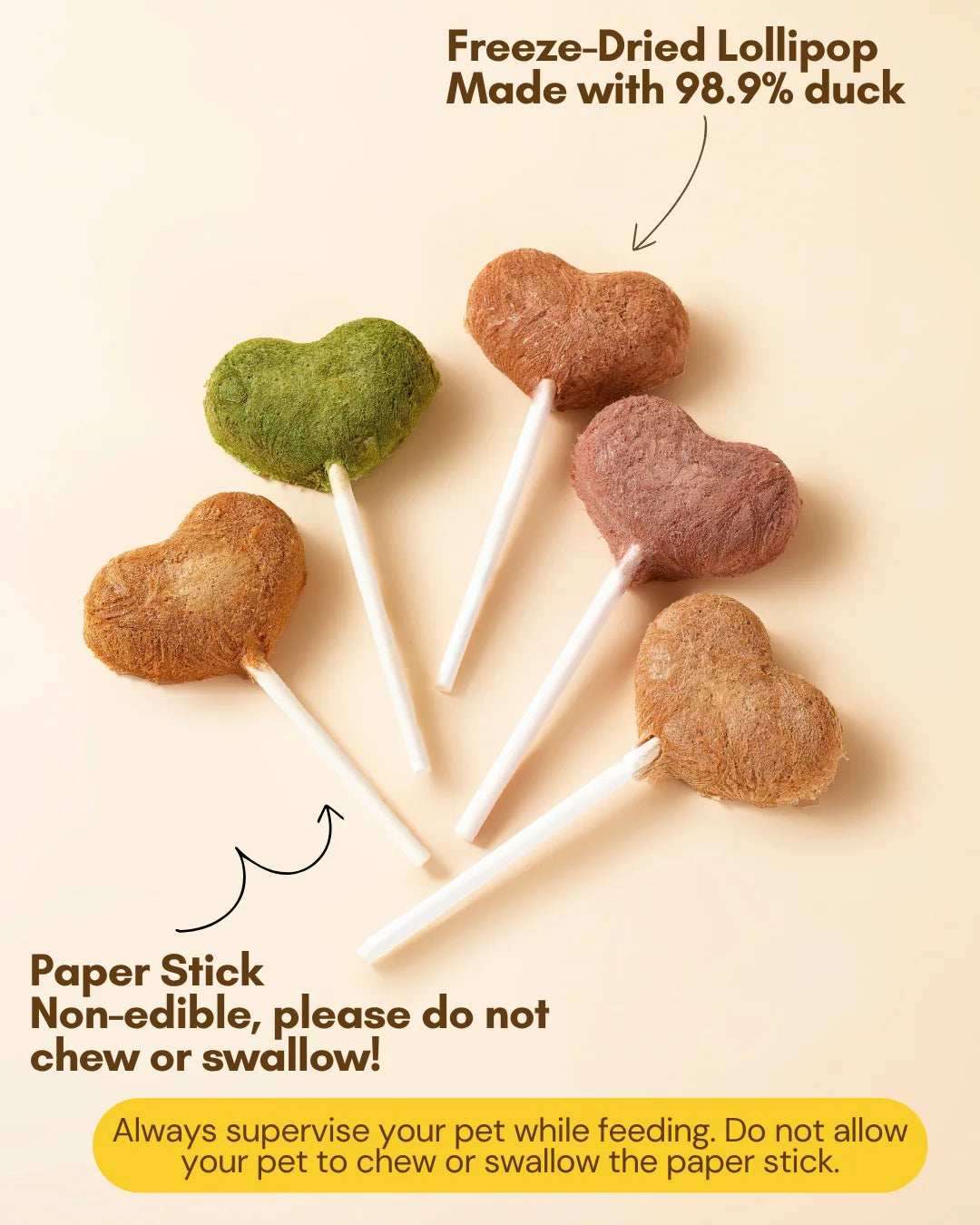 Freeze Dried Duck and Pumpkin Lollipop
