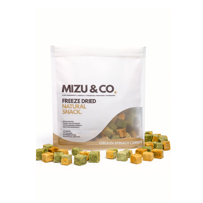 Freeze Dried Chicken, Spinach, Carrots Cubes (70g)