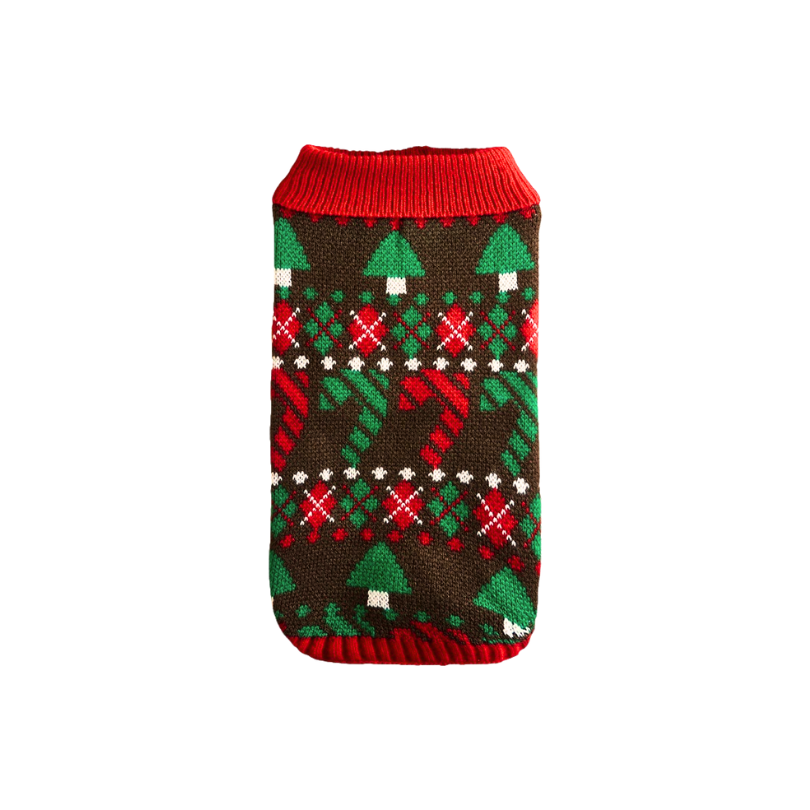 Green & Red Christmas Tree Sweater