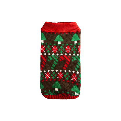 Green & Red Christmas Tree Sweater