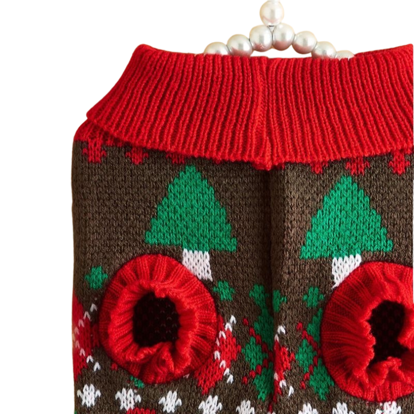 Green & Red Christmas Tree Sweater