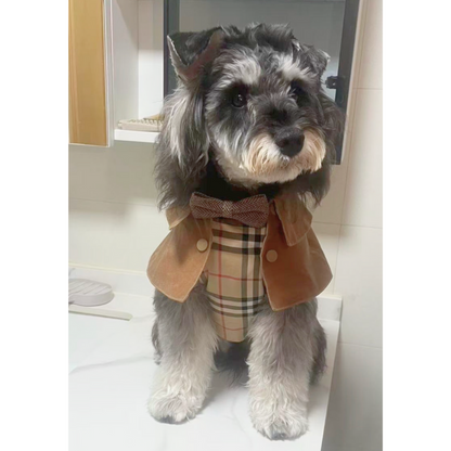 Handmade British Heritage Dog Coat — Waxed Plaid Edition