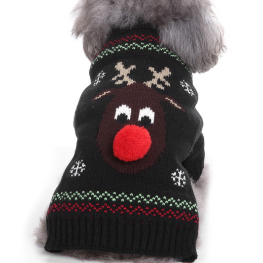 Reindeer & Snowflake Sweater - Playful Winter Design