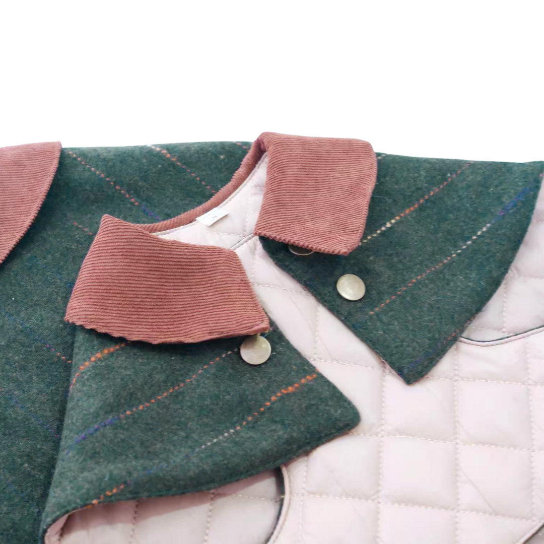 Unique Dog Vintage - Forest Green Tweed Coat