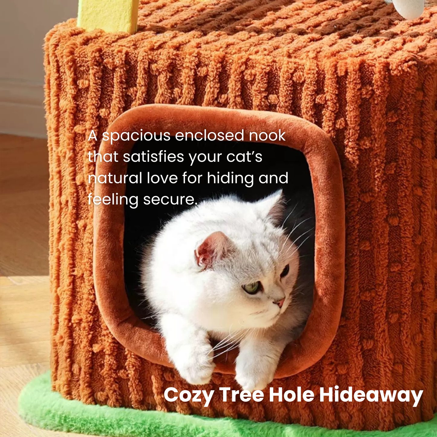 3-in-1 Multi-Function Cat Tree — Bed, Scratcher & Multi-Level Activity Tower