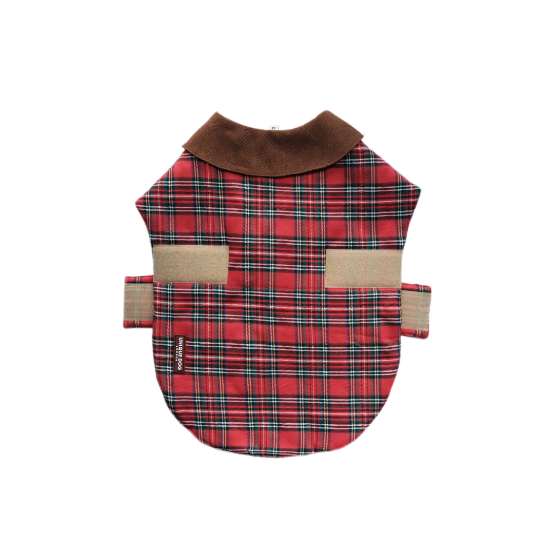 Unique Dog British Red Tartan Coat