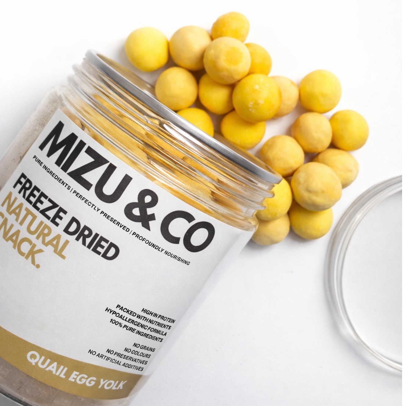 Freeze-Dried Quail Egg Yolks for Dogs & Cats (100g)