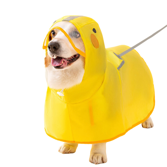 Quacky Duck Hooded Dog Raincoat