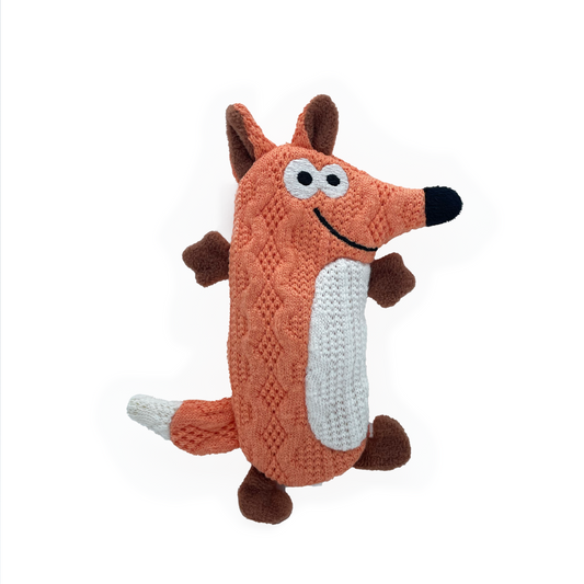Happy Fox Squeaky Dog Toy – Interactive Play