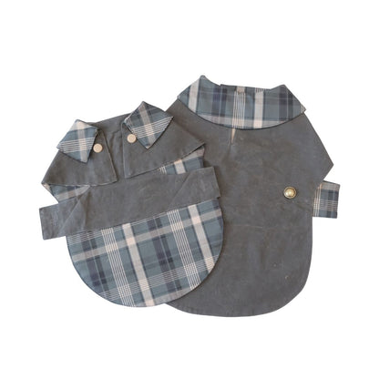 Handmade British Heritage Dog Coat — Waxed Olive Edition