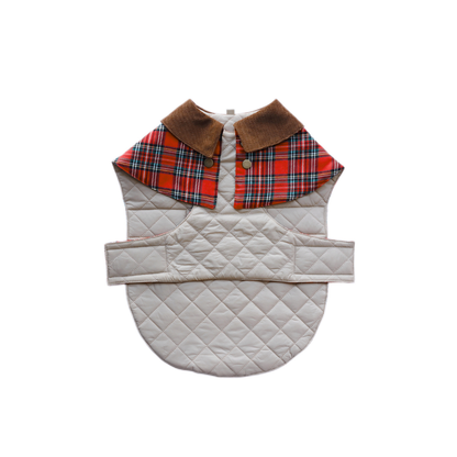 Unique Dog British Red Tartan Coat
