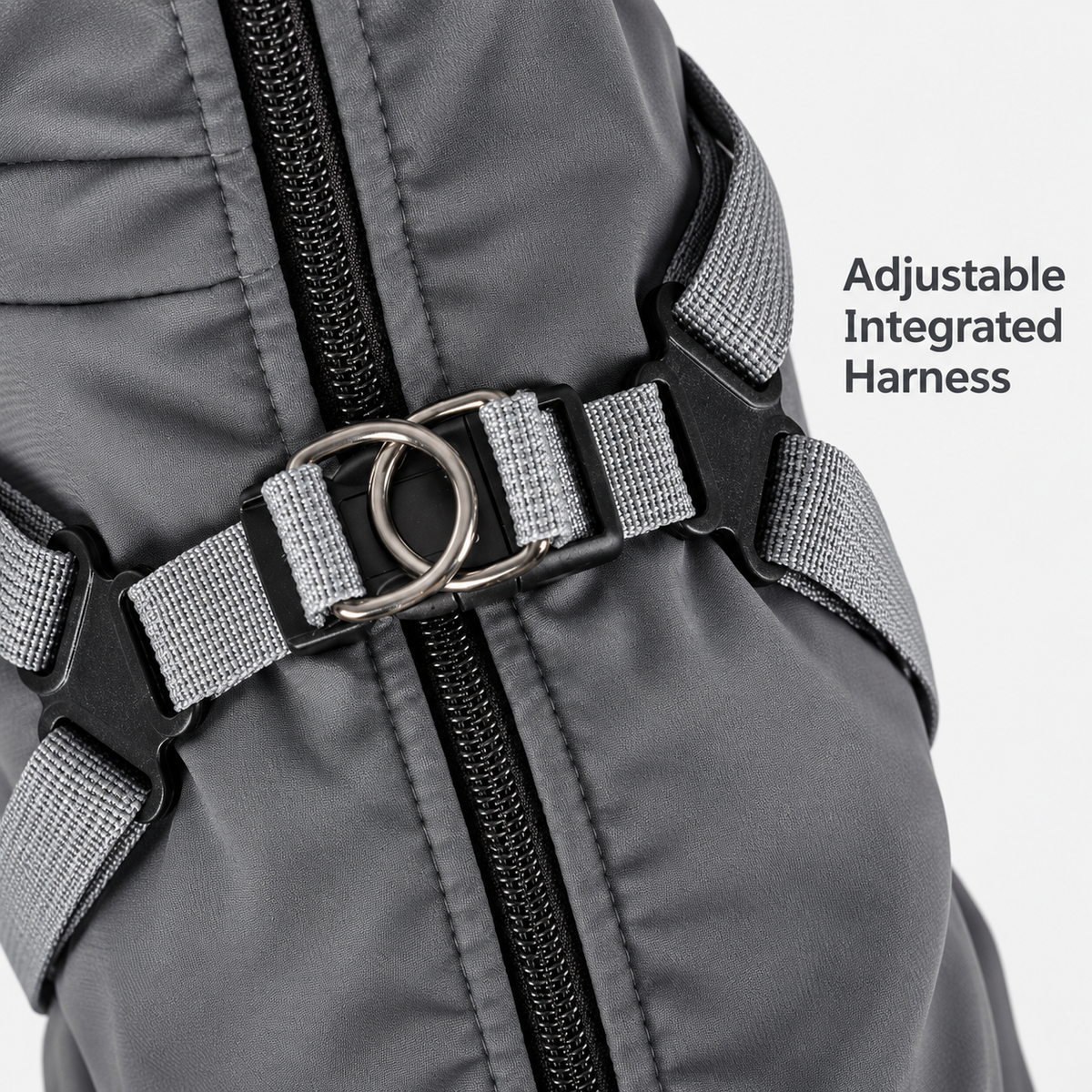 Utility Harness Dog Coat - Slate Grey