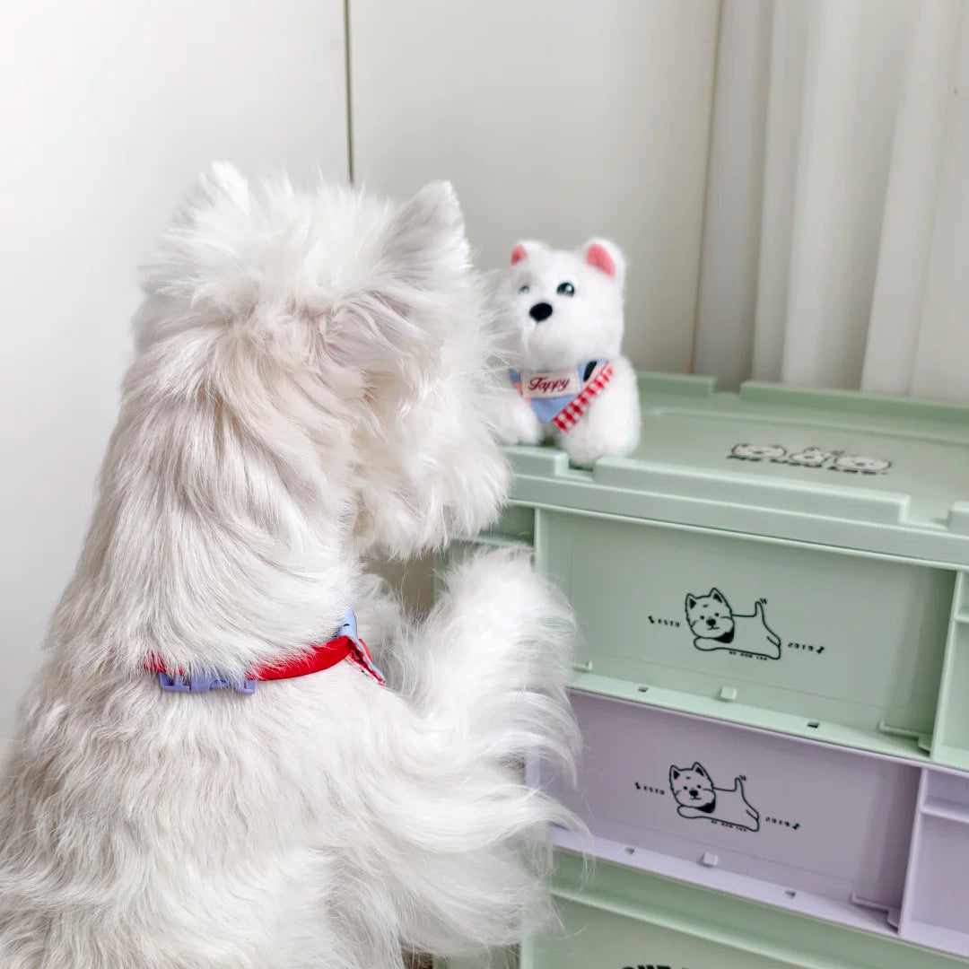 West Highland Terrier Washable Squeaky Dog Toy & Bag Charm