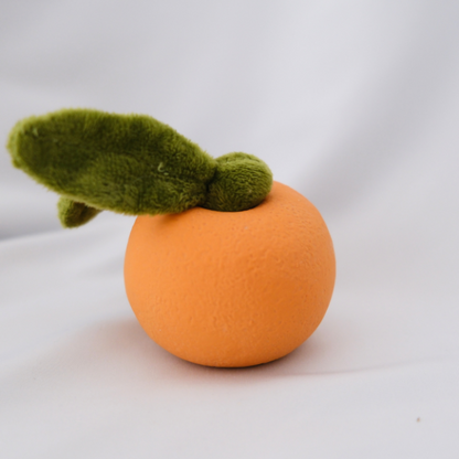 Jelly Dog™ Squeaky Plush – Orange Fruit Toy for Cheeky Chewers