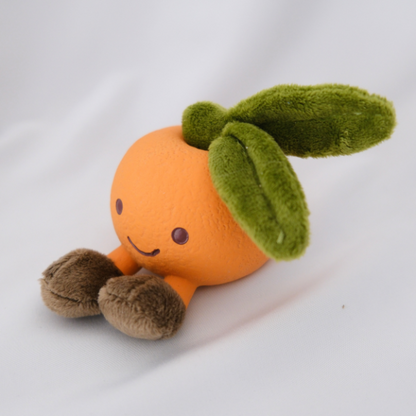 Jelly Dog™ Squeaky Plush – Orange Fruit Toy for Cheeky Chewers