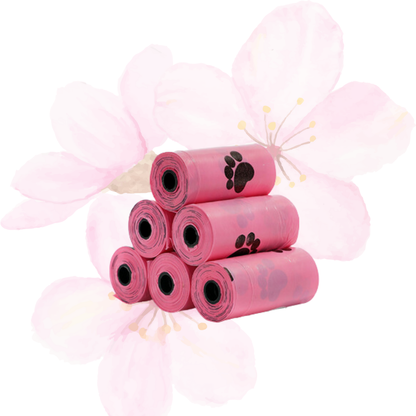 Cherry Blossom Eco-Friendly Poop Bags - 1 Month Supply