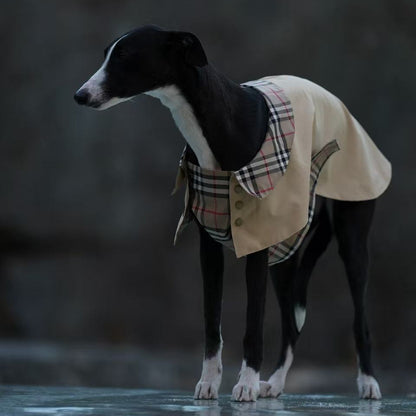Handmade British Heritage Dog Coat — Classic Check Edition