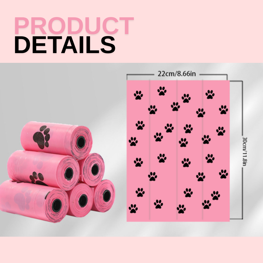 Cherry Blossom Eco-Friendly Poop Bags - 1 Month Supply