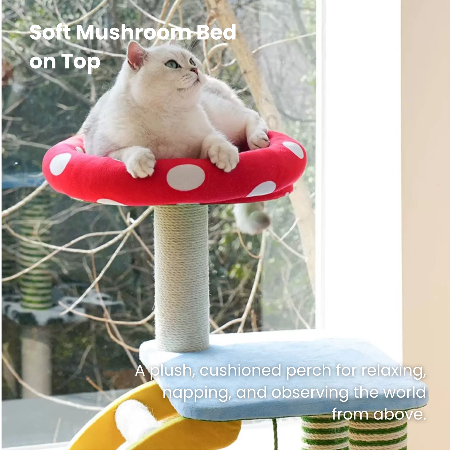 3-in-1 Multi-Function Cat Tree — Bed, Scratcher & Multi-Level Activity Tower
