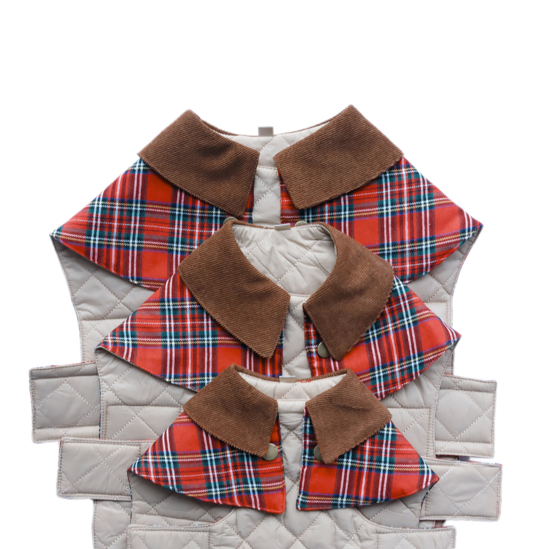 Unique Dog British Red Tartan Coat